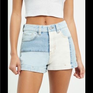 Pacsun Patchwork Mom Jean Shorts